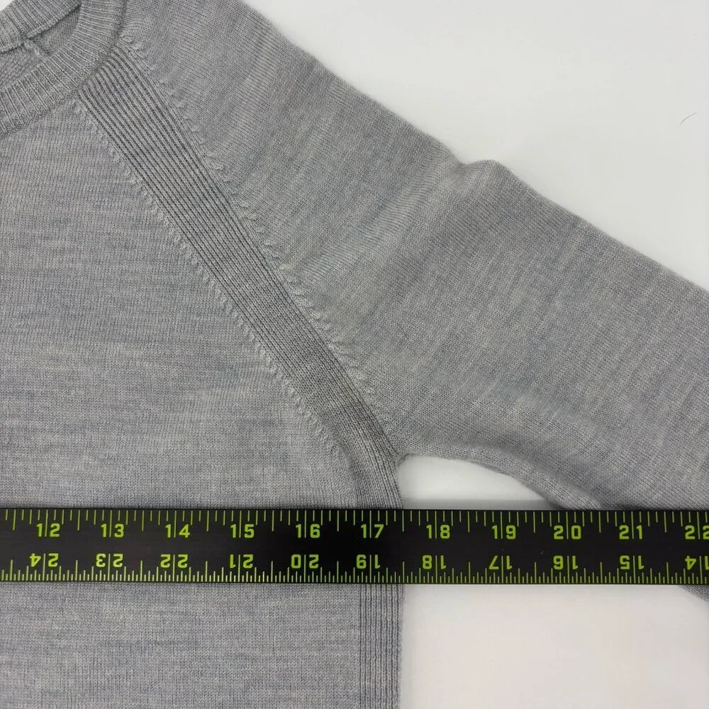 Lululemon‎ Tied To You Sweater Size 4 Heathered Gray Wool Long Sleeve *Read*